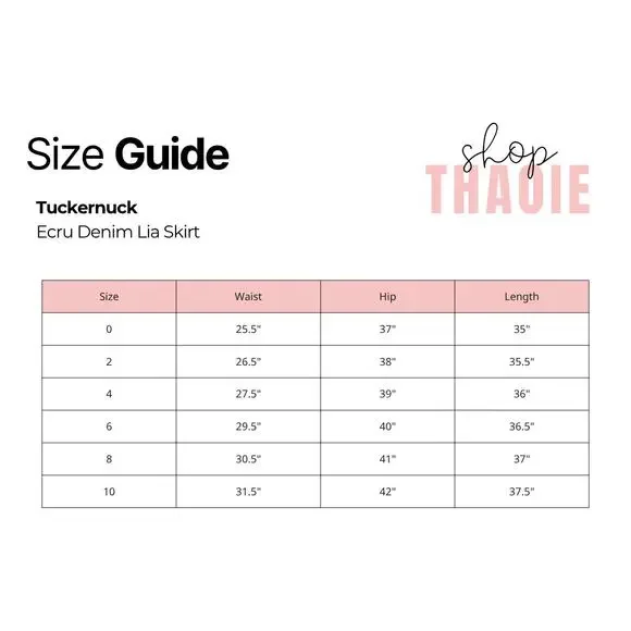 TUCKERNUCK Ecru Lia Denim Skirt Size 6 NWT Retail $198 Tuckernuck - Picture 3 of 7